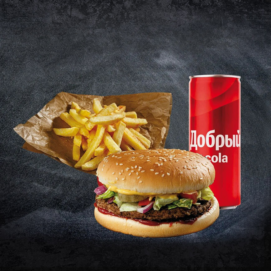 КОМБО с гамбургером