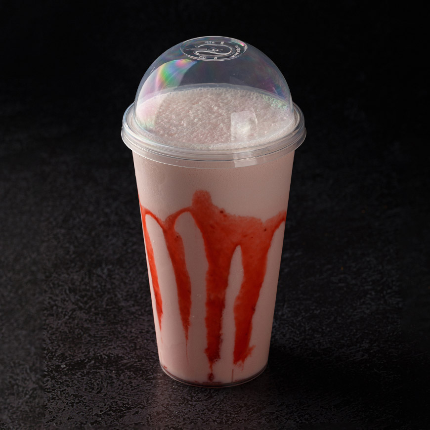 Коктейль клубнично-молочный 0,5 л